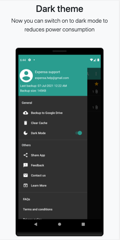 Dark theme